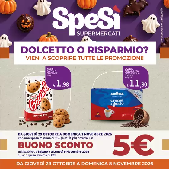 Volantino SpeSì a San Nicandro Garganico | Dolcetto o risparmio? | 2026-10-29T00:00:00.000Z - 2026-11-09T00:00:00.000Z