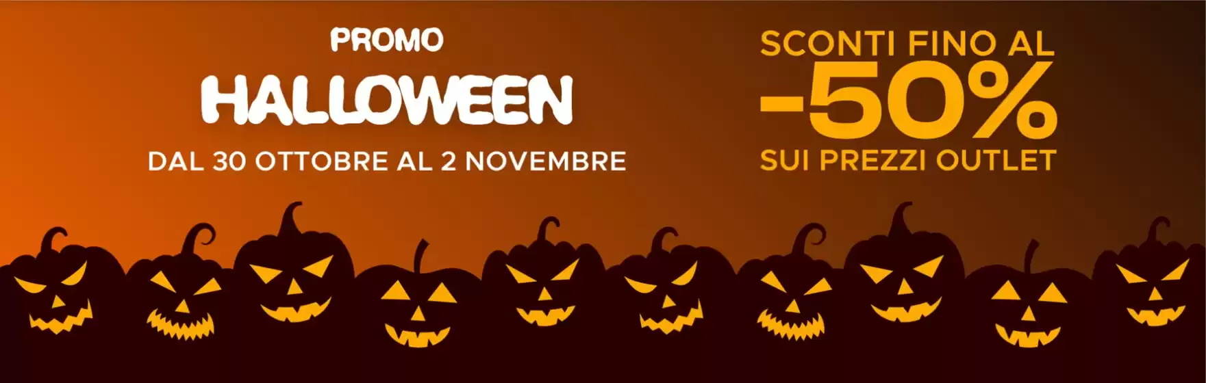 Volantino San Marino Outlet Experience a Larino | Promo halloween | 2026-10-30T00:00:00.000Z - 2026-11-02T00:00:00.000Z