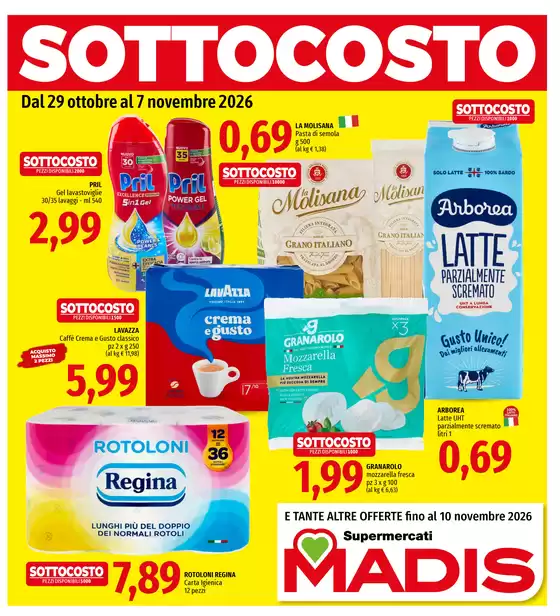 Volantino Madis a Postua | Sottocosto | 2026-10-29T00:00:00.000Z - 2026-11-10T00:00:00.000Z