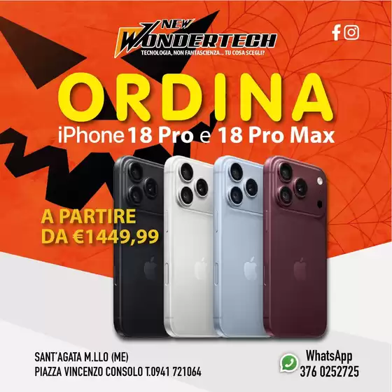 Volantino New Wondertech a Noicattaro | PREZZI DA BRIVIDI! | 2026-10-28T00:00:00.000Z - 2026-11-11T00:00:00.000Z