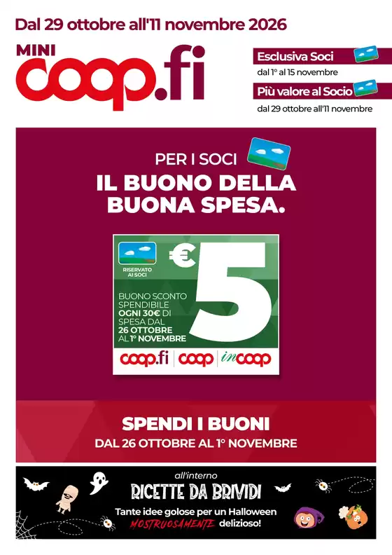 Volantino Coop a Montemurlo | Dal 29 ottobre all'11 novembre 2026 | 2026-10-29T00:00:00.000Z - 2026-11-11T00:00:00.000Z