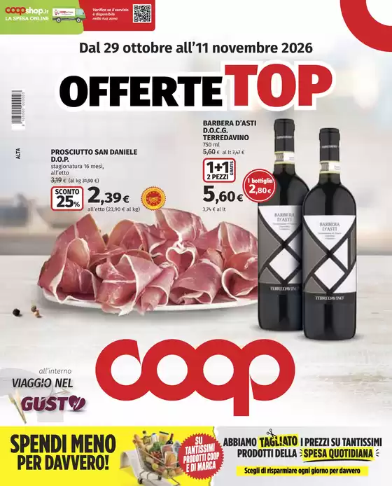Volantino Coop a Legnano | Offerte Top | 2026-10-29T00:00:00.000Z - 2026-11-11T00:00:00.000Z