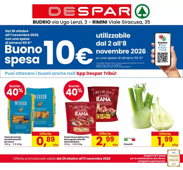 Volantino Despar | SUPER SCONTI | 2026-10-29T00:00:00.000Z - 2026-11-11T00:00:00.000Z