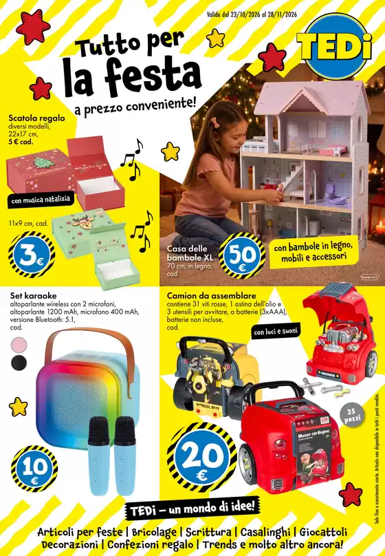 Volantino Tedi a Lissone | Tutto per la festa | 2026-10-28T00:00:00.000Z - 2026-11-28T00:00:00.000Z