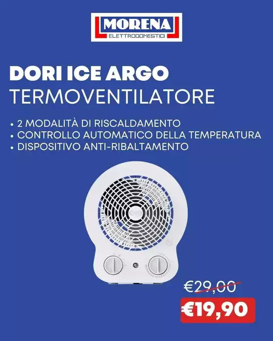 Volantino Morena Elettrodomestici a Povegliano | Dori ice argo | 2026-10-28T00:00:00.000Z - 2026-11-11T00:00:00.000Z