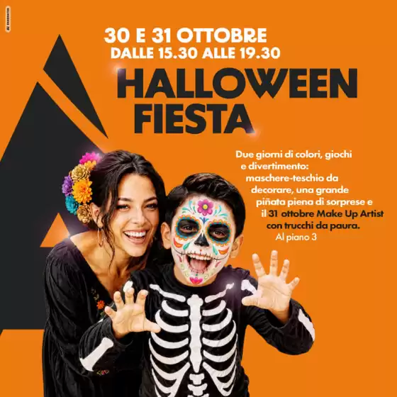 Volantino Centro Commerciale Aura a Cornedo | Halloween fiesta | 2026-10-30T00:00:00.000Z - 2026-10-31T00:00:00.000Z