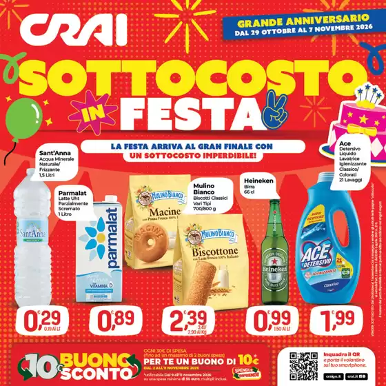 Volantino Crai a Imola | Sottocosto in Festa | 2026-10-29T00:00:00.000Z - 2026-11-07T00:00:00.000Z