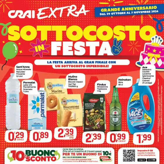 Volantino Crai a Loreggia | Sottocosto in Festa | 2026-10-29T00:00:00.000Z - 2026-11-07T00:00:00.000Z