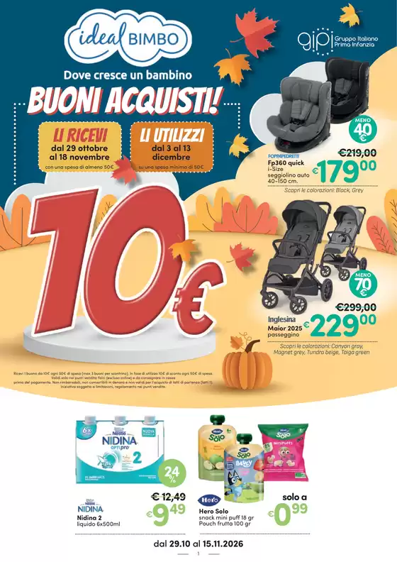 Volantino Ideal Bimbo a Gaglianico | Offerte Ideal Bimbo | 2026-10-29T00:00:00.000Z - 2026-12-13T00:00:00.000Z