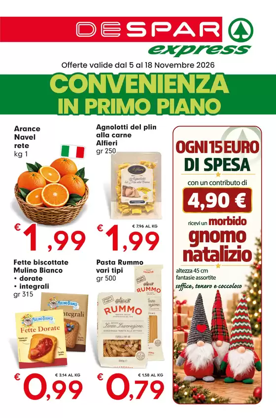 Volantino Despar Express a Cassino | Convenienza in primo piano | 2026-11-05T00:00:00.000Z - 2026-11-18T00:00:00.000Z