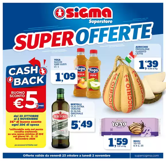 Volantino Sigma a Pedara | Super offerte | 2026-10-23T00:00:00.000Z - 2026-11-02T00:00:00.000Z