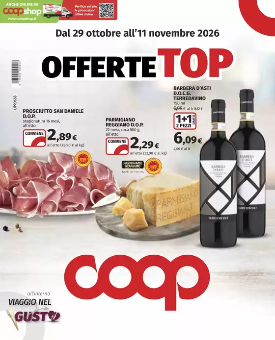 Volantino Coop a Albenga | Offerte Top | 2026-10-29T00:00:00.000Z - 2026-11-11T00:00:00.000Z