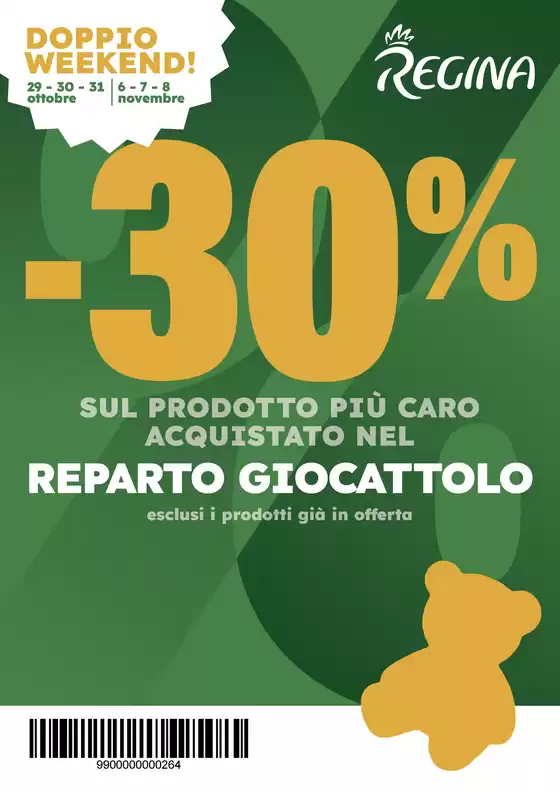 Volantino Regina Grandi Magazzini a Pedara | -30% | 2026-10-29T00:00:00.000Z - 2026-11-08T00:00:00.000Z