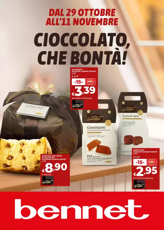 Volantino Bennet a Vignole Borbera | Cioccolato Che Bonta'! | 2026-10-29T00:00:00.000Z - 2026-11-11T00:00:00.000Z