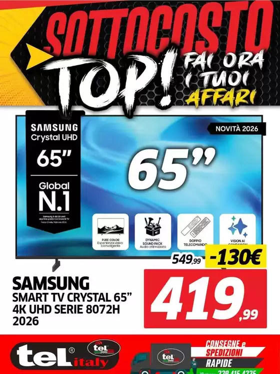 Volantino Telitaly a Volla | Sottocosto top! | 2026-10-29T00:00:00.000Z - 2026-11-12T00:00:00.000Z