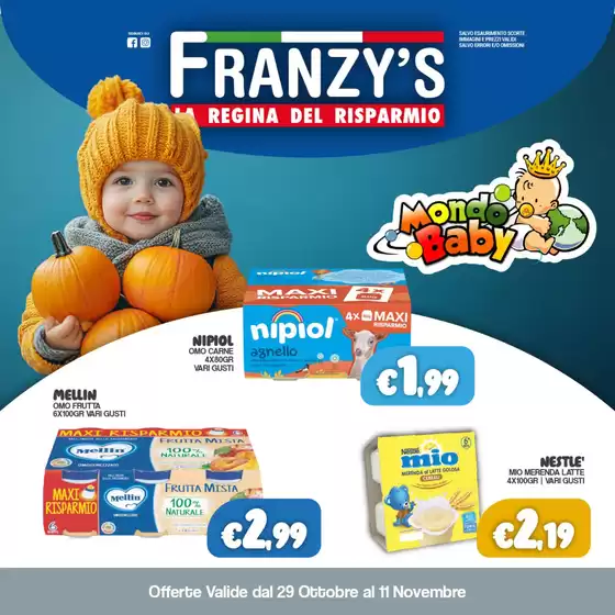 Volantino Franzy's a Solferino | La regina del risparmio | 2026-10-29T00:00:00.000Z - 2026-11-11T00:00:00.000Z