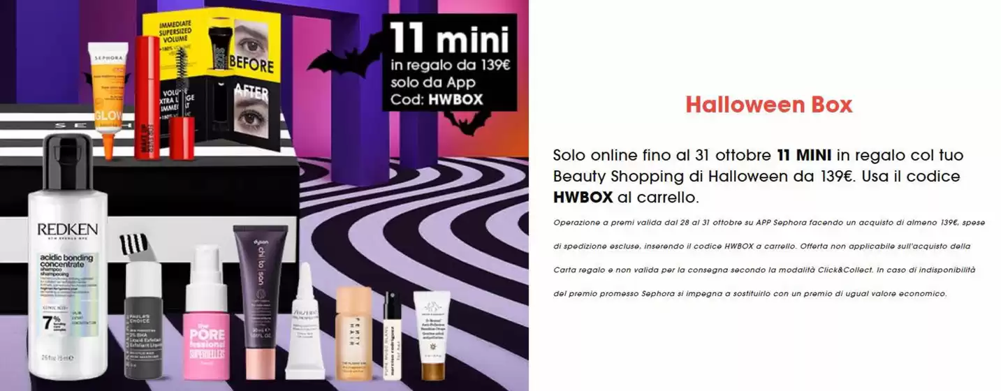 Volantino Sephora | Halloween Box | 2026-10-29T00:00:00.000Z - 2026-10-31T00:00:00.000Z