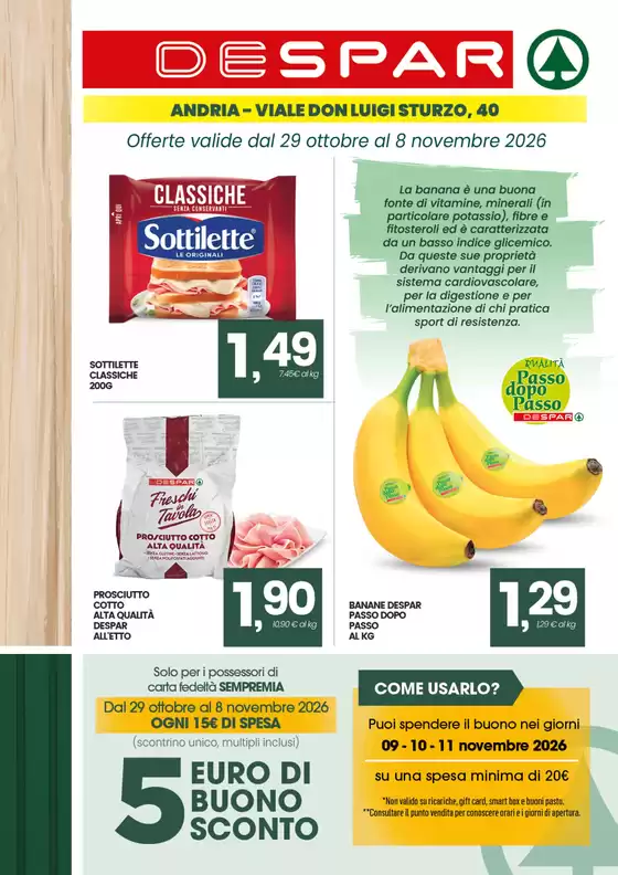 Volantino Despar a Bossico | Offerte | 2026-10-29T00:00:00.000Z - 2026-11-08T00:00:00.000Z