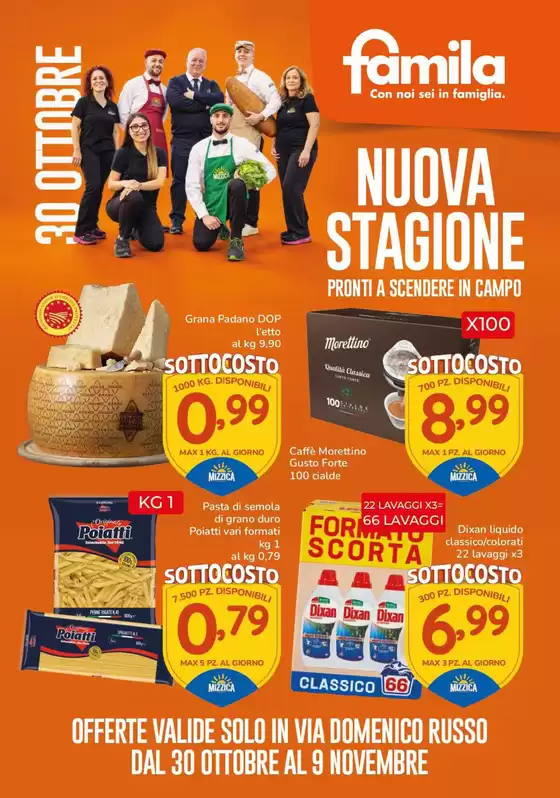 Volantino Famila | SOTTOCOSTO  | 2026-10-30T00:00:00.000Z - 2026-11-09T00:00:00.000Z