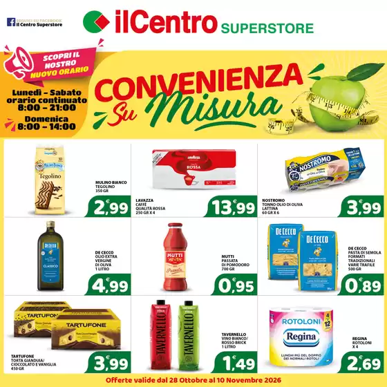 Volantino Il Centro Superstore | Convenienza su misura | 2026-10-28T00:00:00.000Z - 2026-11-10T00:00:00.000Z