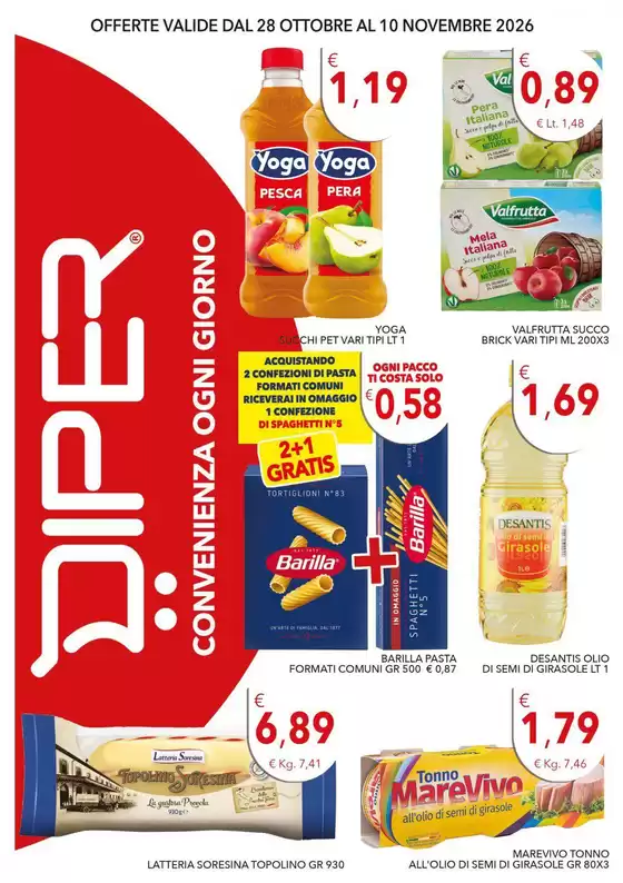 Volantino Diper Spesa | Convenienza ogni giorno | 2026-10-28T00:00:00.000Z - 2026-11-10T00:00:00.000Z