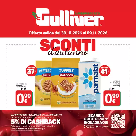 Volantino Gulliver | Sconti d'autunno | 2026-10-30T00:00:00.000Z - 2026-11-09T00:00:00.000Z