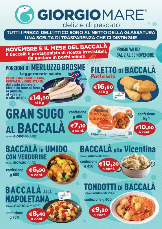 Volantino Giorgio Mare | Novembre e il mese del Baccala | 2026-11-02T00:00:00.000Z - 2026-11-30T00:00:00.000Z