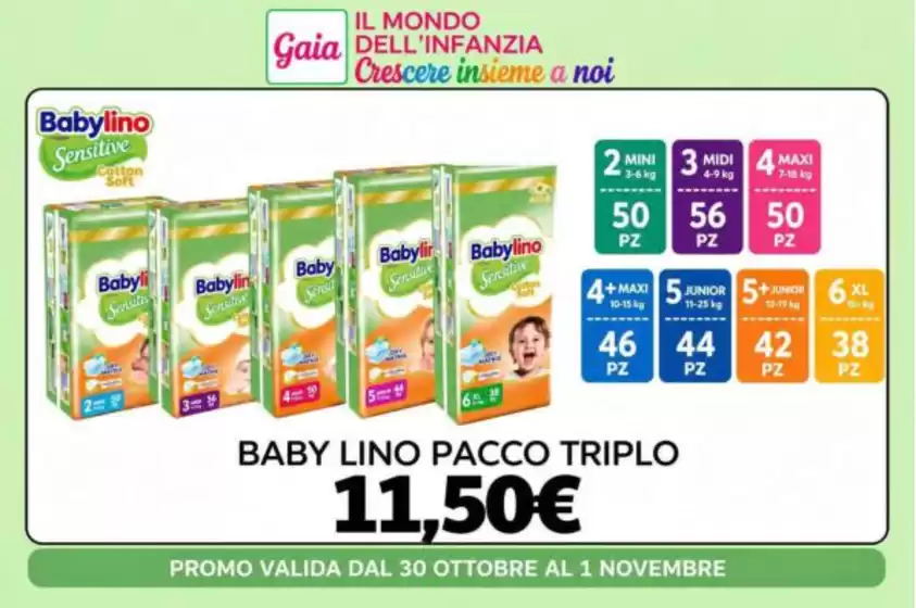 Volantino Sanitaria Gaia a Firenze | Promo valida dal 30 ottobre al 1 novembre | 2026-10-30T00:00:00.000Z - 2026-11-01T00:00:00.000Z