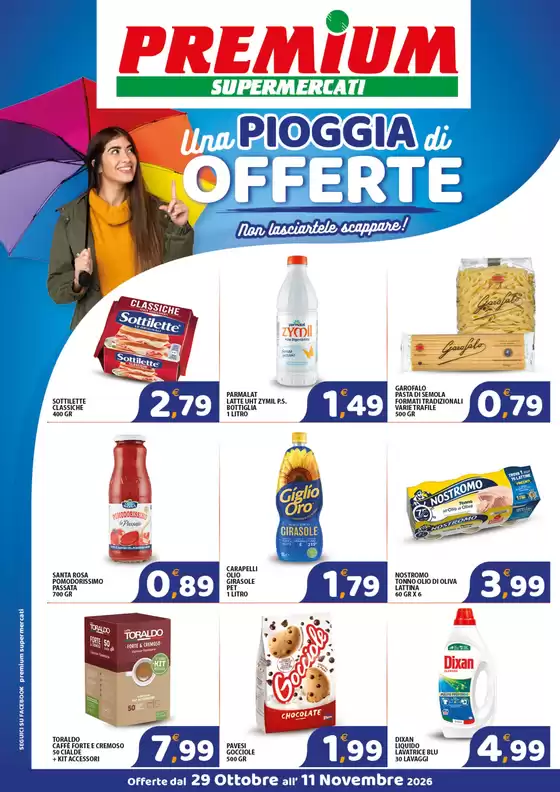 Volantino Premium Supermercati | Una pioggia di offerte | 2026-10-29T00:00:00.000Z - 2026-11-11T00:00:00.000Z