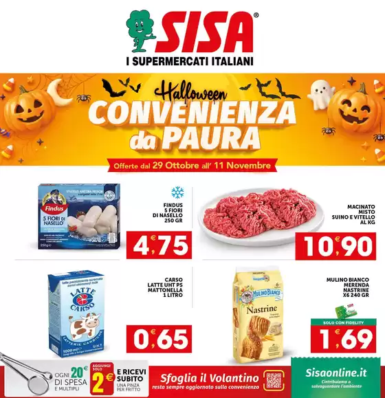 Volantino Sisa | Convenienza da Paura | 2026-10-29T00:00:00.000Z - 2026-11-11T00:00:00.000Z