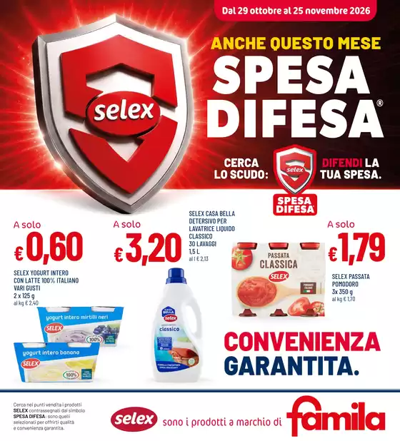 Volantino Famila a Muggia | FAMILA SELEX NOVEMBRE | 2026-10-30T00:00:00.000Z - 2026-11-25T00:00:00.000Z
