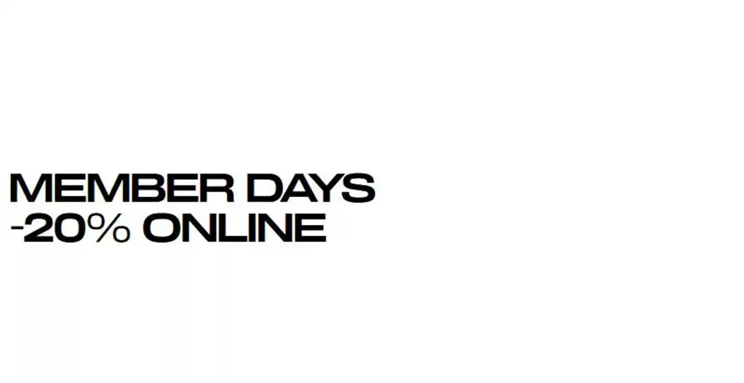 Volantino H&M a Quarrata | Member days -20% online | 2026-10-30T00:00:00.000Z - 2026-11-08T00:00:00.000Z