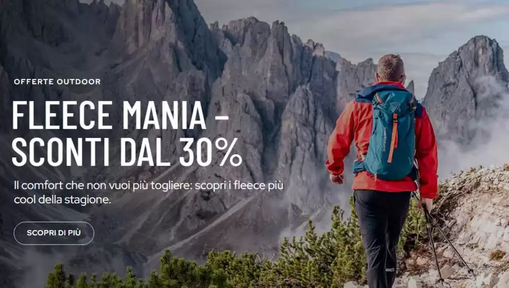 Volantino Sportland a Vanzaghello | Fleece mania - sconti dal 30% | 2026-10-30T00:00:00.000Z - 2026-11-08T00:00:00.000Z