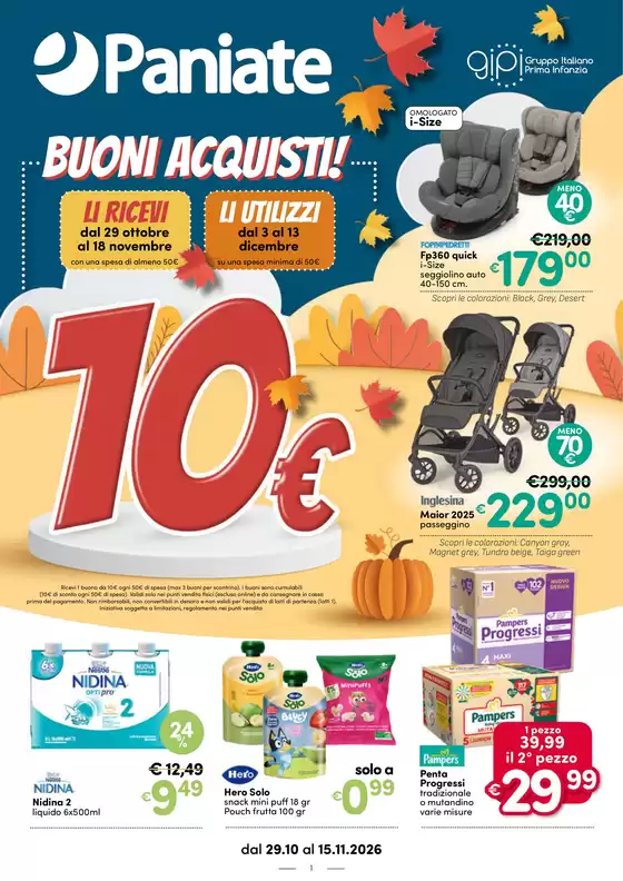 Volantino Paniate a Napoli | Volantino infanzia nov26 | 2026-10-29T00:00:00.000Z - 2026-11-15T00:00:00.000Z